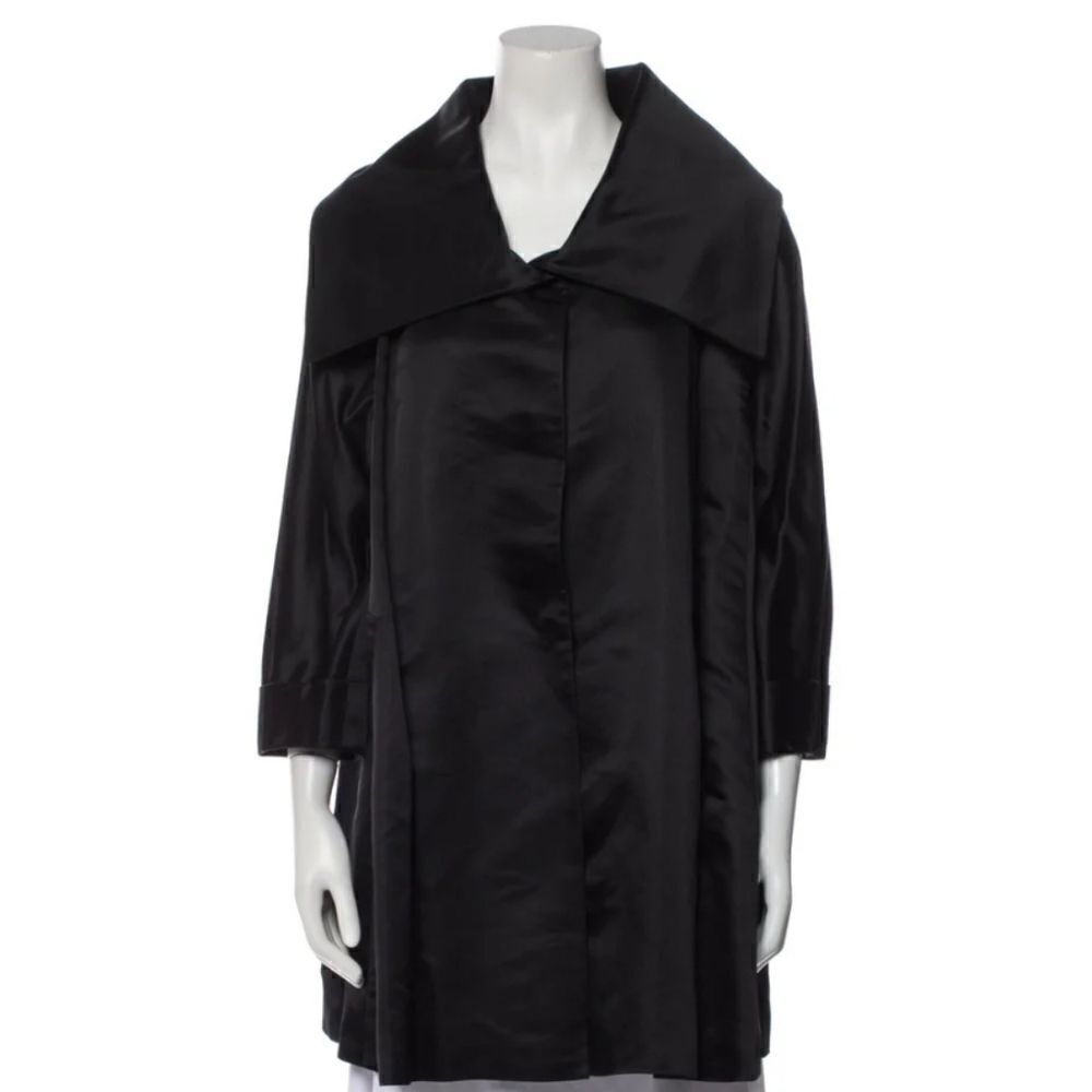 Lafayette 148 Black Silk Blend Jacket Size Medium